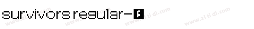 survivors regular字体转换